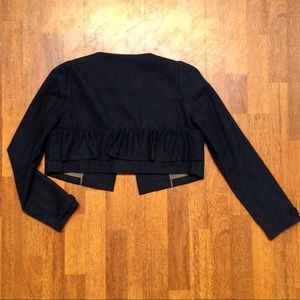 See by Chloe cropped navy wool jacket,size small